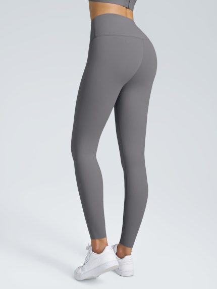 Gray High Waisted Leggings 24"