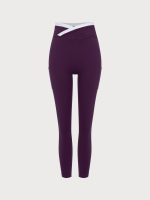 Purple Natural Waisted Leggings 25" - Image 8