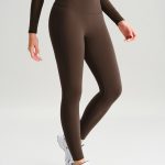 Dark Coffee Workout Leggings 24"