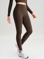Dark Coffee Workout Leggings 24"