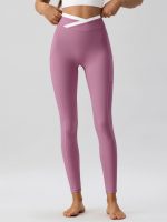 Pink Natural Waisted Leggings 25" - Image 6
