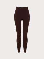 Dark Coffee Workout Leggings 24" - Image 12