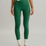 Green Natural V-Waisted Leggings 25"