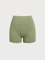 Green Cut Out Shorts 3" - Image 5