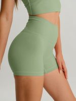 Light Green Cut Out Shorts 3" - Image 2