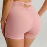 Pink Cut Out Shorts 3"