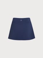 Blue Side Slit A-line Sports Skirt - Image 8