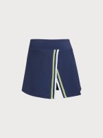 Blue Side Slit A-line Sports Skirt - Image 7