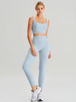 Light Blue Cutout Tank Top - Image 5