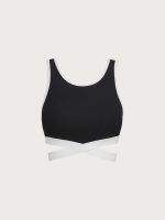Black Contrast I-back Sports Bra - Medium Support - Image 5
