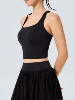 Black Cutout Twist Tank Top - Image 4