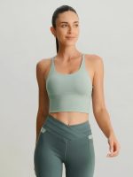 Light Green Yoga Cami - Light Support - Image 2