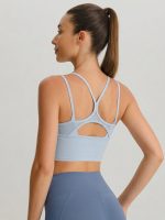 Light Blue I-back Sports Bra-Light Support - Image 2