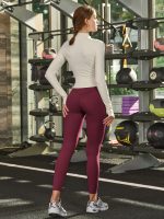 Cream Slim-Fit Zip-Up Athletic Jacket - Image 5