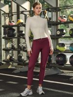 Cream Slim-Fit Zip-Up Athletic Jacket - Image 4