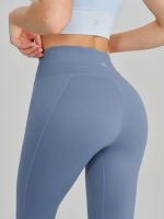 Blue High Waisted Leggings 27" - Image 8