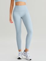 Light Blue High Waisted Leggings 25" - Image 8