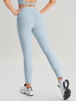 Light Blue High Waisted Leggings 25" - Image 9