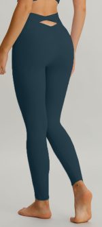 Blue Spruce Cut Out Leggings 24" - Image 4