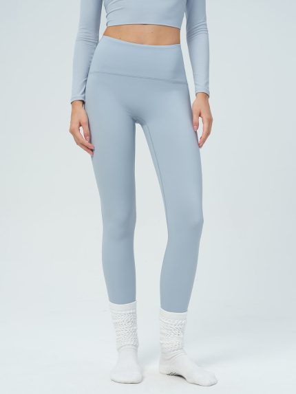 Light Blue High Waisted Leggings 25"