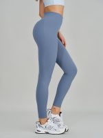 Blue High Waisted Leggings 27" - Image 7