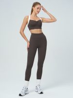 Dark Coffee High Waisted Leggings 25" - Image 6