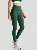 Green High Waisted Leggings 25"