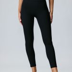 Black Natural Waisted Leggings 25"
