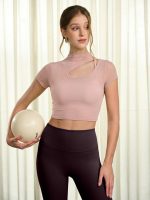 Pink Mesh Short Sleeve Top--Light Support - Image 3