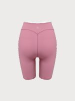 Pink Ruched Fitness Shorts 6" - Image 8
