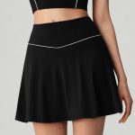 Black A-Line Sport Skirt