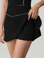 Black A-Line Sport Skirt - Image 2