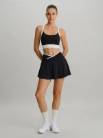 Black and White Crossover Tennis Skirt - Image 5