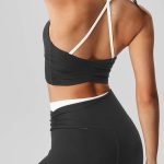 Black Halter Sports Bra - Light Support