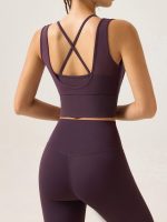 Purple Cutout Mesh Tank Top - Image 2