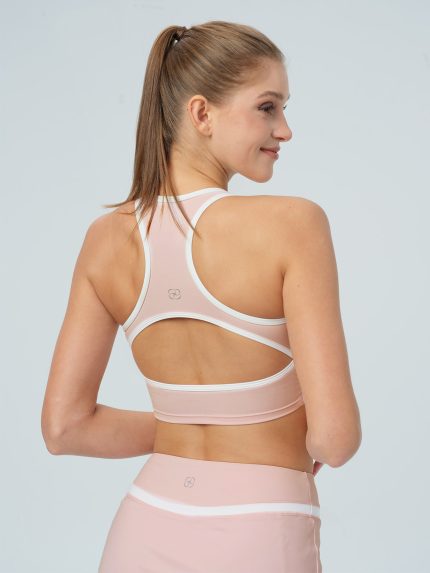 Pink I-back Cutout Tank Top
