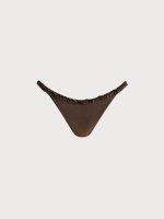 Dark Coffee Ruffled Bikini Bottom - Image 11