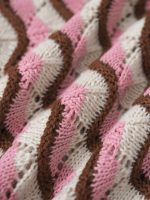 Pink Wave Crochet Drawstring Shorts - Image 9