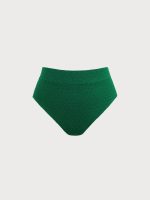 Green High Waisted Plus Size Bikini Bottom - Image 8