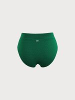 Green High Waisted Plus Size Bikini Bottom - Image 7