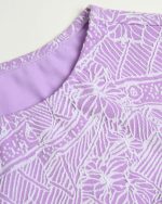 Purple Long Sleeves Textured Crop Surf Top - Image 7
