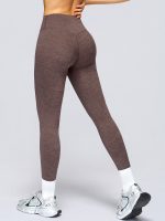 Coffee Butt Lifting High Waisted Leggings 26" - Image 2