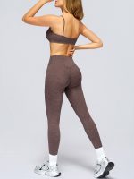 Coffee Butt Lifting High Waisted Leggings 26" - Image 5
