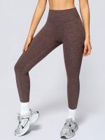 Coffee Butt Lifting High Waisted Leggings 26" - Image 3
