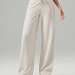 Apricot Drawstring Wide Leg Lounge Pants