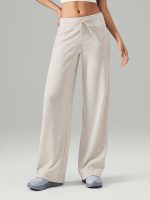 Apricot Drawstring Wide Leg Lounge Pants
