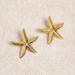 Golden Starfish Earrings
