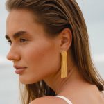 Elegant Golden Tassel Earrings