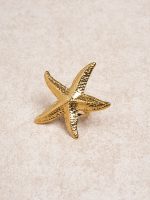 Beachy Gold Starfish Ring - Image 2