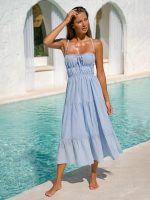 Light Blue Midi Beach Dress - Image 4